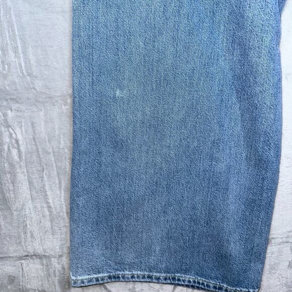 GAP Jeans Womens 30 10 Tall Baggy Mid Rise Ultrasoft Wide Leg Light Wash See Pic - Picture 14 of 15